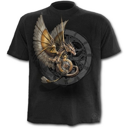 STEAMPUNK DRAGON - T-Shirt Black - wulflund.com